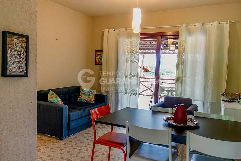 Apartamento com 2 quartos e vista para montanhas em Guaramir
