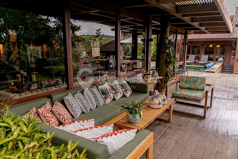 Casa com Hidromassagem e vista para as montanhas no melhor e