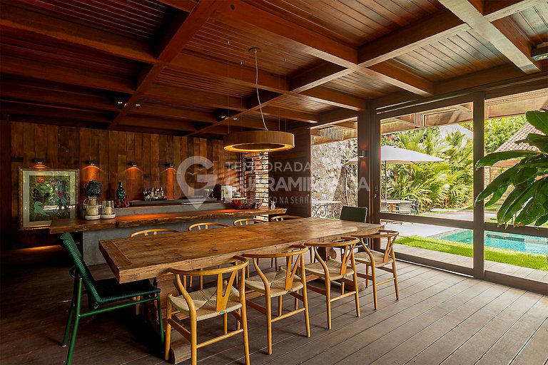 Casa com Hidromassagem e vista para as montanhas no melhor e
