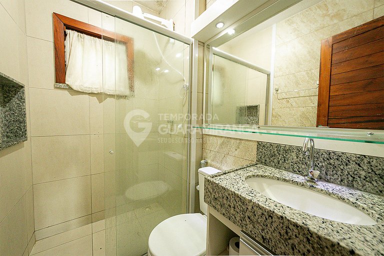 Apartamento com 2 quartos e deck privativo em Guaramiranga (