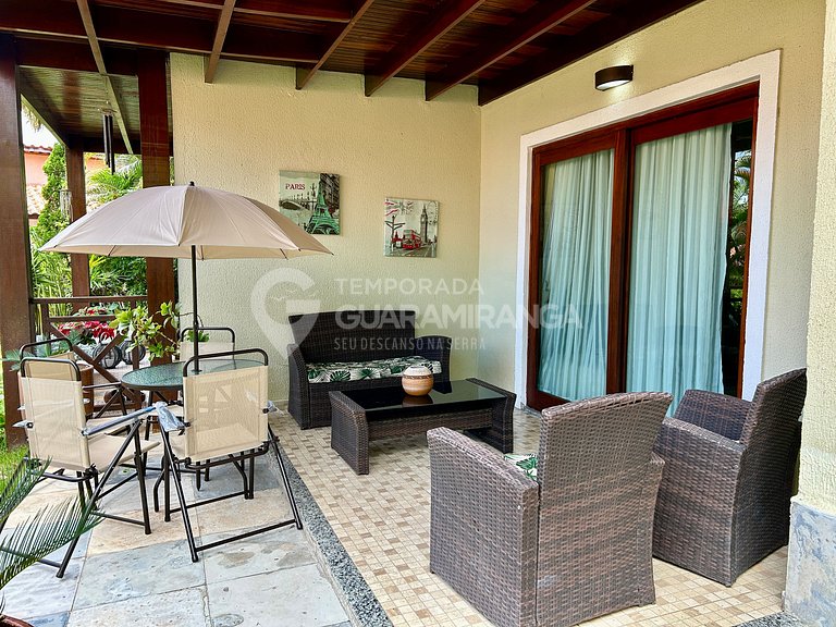 Apartamento com 2 quartos e deck privativo em Guaramiranga (