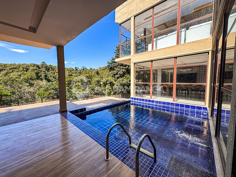 Glass Mansion in Nature