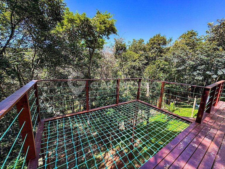 Mansão de Vidro na Natureza