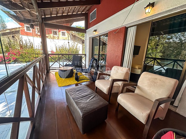 Loft -24: Jacuzzi & vista lago no melhor cond.
