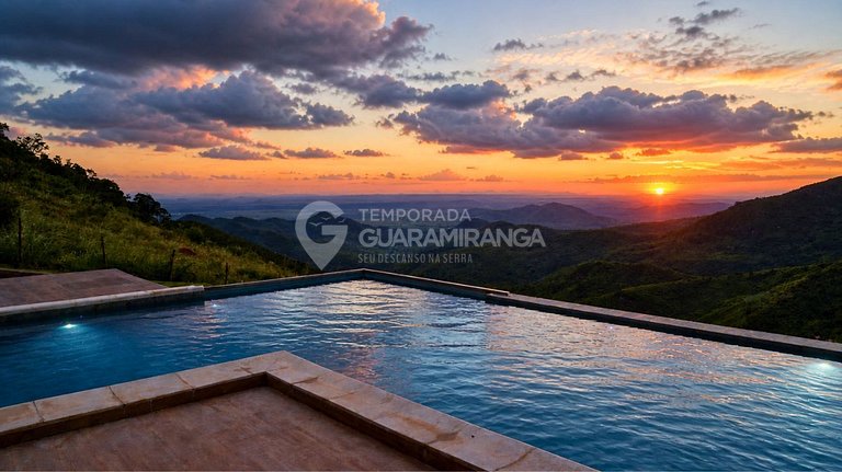 Mountain mansion with infinity-edge pool