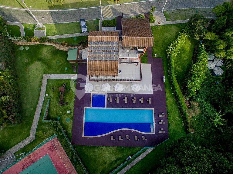 Loft frente lago com 3 quartos no melhor condomínio de Guara